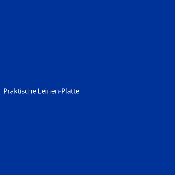 Praktische Leinen-Platte