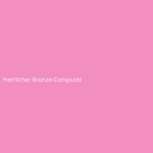 Herrlicher Bronze-Computer