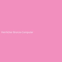 Herrlicher Bronze-Computer
