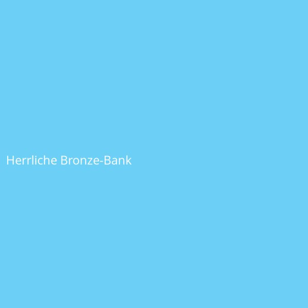 Herrliche Bronze-Bank