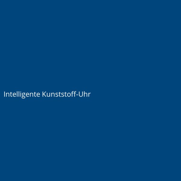 Intelligente Kunststoff-Uhr