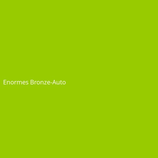 Enormes Bronze-Auto
