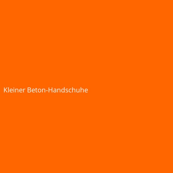 Kleiner Beton-Handschuhe