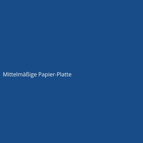 Mittelm&auml;&szlig;ige Papier-Platte