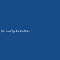 Mittelmäßige Papier-Platte