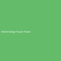Mittelmäßige Papier-Platte