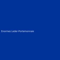 Enormes Leder-Portemonnaie