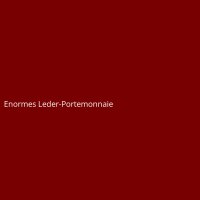 Enormes Leder-Portemonnaie