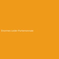Enormes Leder-Portemonnaie