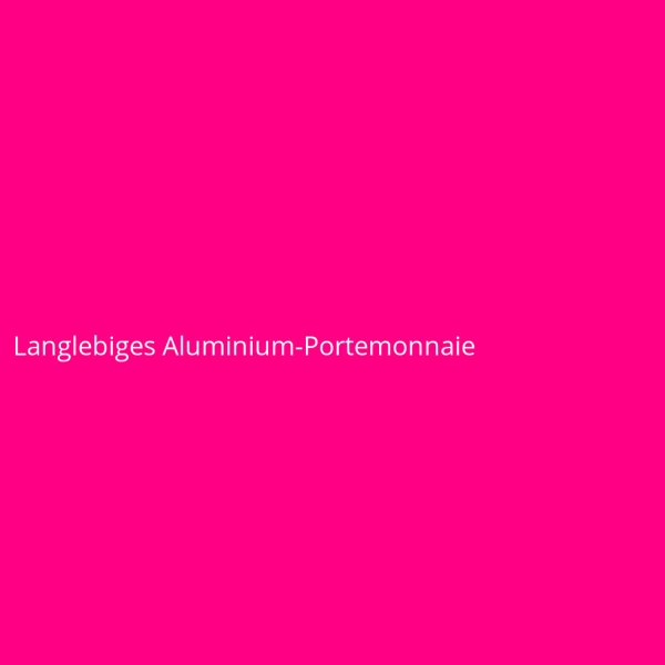 Langlebiges Aluminium-Portemonnaie