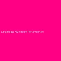 Langlebiges Aluminium-Portemonnaie