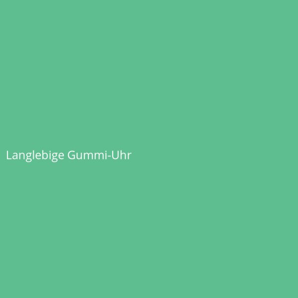 Langlebige Gummi-Uhr